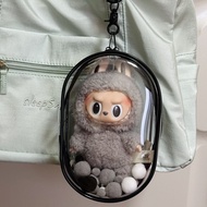 2024 New Style labubu Vinyl Undefined Official Baby Cotton Doll Pain Bag Transparent Q Round Walking