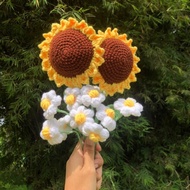 1pcs Crochet Flower/ Sunflower/ Gift