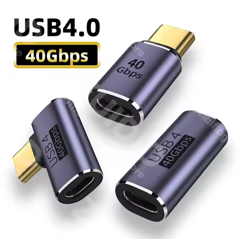USB4.0 40Gbps OTG Adapter Thunderbolt3 8K@60Hz 100W 5A USB C to Type C Fast Charging Converter USB C