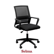 Selma Yale Low Back Office Chair - Black Office Chair Work Chair Computer Chair Office Seat Ergonomi