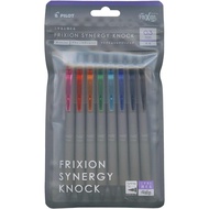 PILOT Frixion Synergy Knock 0.3mm Ballpoint Pen, 8-Color Set