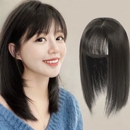 3D Bangs Hair Topper Natural Human Hair Piece for Women Thinning Hair Coverage