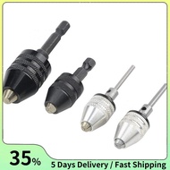 4PCS Drill Chuck Quick Change Adapter Mini 3-Jaw Drill Chuck Screwdriver Adapter Electric Drill Conv