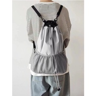 Unisex Drawstring Mesh Backpack Nylon Mesh Backpack 9451