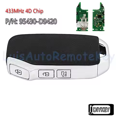 3 Buttons Flip Remote Car Key Fob 433MHz 4D Chip Replacement for KIA Sportage 2020 P/N: 95430-D9420