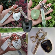 TPU Golden Edge Perodua Axia Gxtra / G / E Bezza Remote Case Cover Kunci Kereta Key Keyless Car Key 