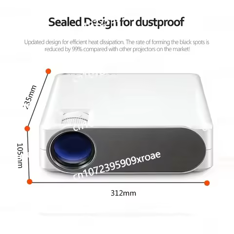 MINI LED Projector for 4K Home Cinema AUN Full HD Android Projector AKEY6S, 1920x1080P, Android WIFI