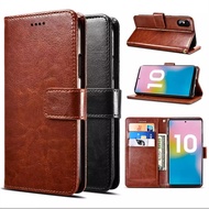 Casing for Xiaomi POCO M4 Pro M2 M2 Pro X2 F2 Pro F4 GT F1 Crazy Horse Flip Wallet Leather With Hold