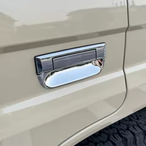 Chrome Door Handle Bowel Protective Cover Trims for Toyota Land Cruiser 70 76 79 Series LC76 LC78 LC
