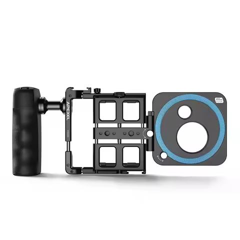 APEXEL Universal Phone Cage Video Rig with Handles 67mm 37mm 17mm Filter Adapter for Filmmaking Vide