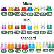 Fuse Plug (Select 2.5 5 7.5 10 15 20 25 30 35 40a) Amp Car Motorcycle Mini