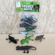 Insect World Toys Rubber Crocodile Toy Lizard Gecko (Dk)
