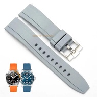 19mm 20mm 21mm 22mm FKM Dây đeo đồng hồ cao su cho Rolex Daytona tàu ngầm Master du thuyền cư dân bi