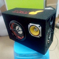 Square Fiber Low Bass Cannon High Power Bluetooth Car Audio Subwoofer 6 Inch Speaker 12V 24V 220V Ac