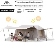 MOUNTAINHIKER Village13 Inflatable Tent Camping Tent Waterproof Sunscreen 2 Rooms 1 Living Room Luxu