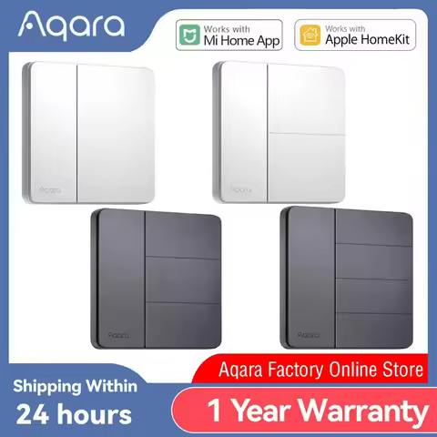 Aqara Z1 Smart Wall Switch Zigbee 3.0 More Control Compatible with Single Live/Neutral Wire Design S