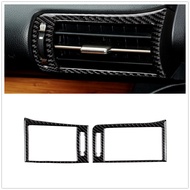 For LEXUS IS250 IS350 2014-2018 Side Air Condition Outlet Vent Cover Trim ABS Carbon Fiber Look Car Sticker Moulding Strip Frame