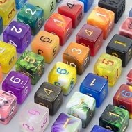 DND Game Dices Random Color Polyhederal Dice Set 10Pcs D4-D20 Perfect for DND Games RPG Board Game D