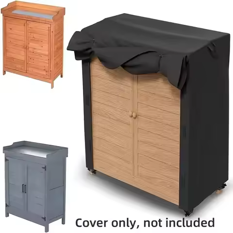 1pc Outdoor Storage Cabinet Cover, Made of Oxford Cloth, Suitable for Use in Yard Gardens(Cover Only