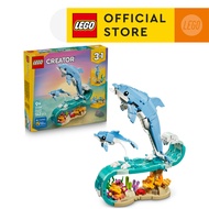 LEGO Creator 3 in 1 31385 Sea Animals: Beautiful Dolphins (542 Pieces) Building Blocks Kids Toy