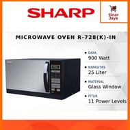 SHARP R-728 K IN / R728 IN Microwave Oven Grill 25 Liter (Glass Window)