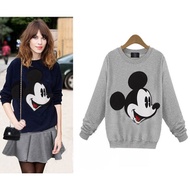 ۞ஐ❂Mickey Mouse T-shirt【READY STOCK】Mickey Sweater Korean Fashion Long Sleeve Blouse Borong 311780
