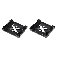 (RKMW) 2X 5.25 Optical Drive Position 2.5 Inch To 3.5 Inch SSD 8CM Fan HDD Adapter Tray Dock Hard Dr