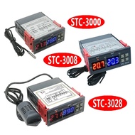 STC-3000/STC-3008/STC-3028 Digital Thermostat AC 220V Thermometer Hygrometer Incubator Controller