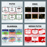 STIKER / LABEL PIALA CUSTOM