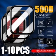 3D Curved Edge Composite black border HD Tempered Glass For Amazfit Band Bip Pop 5 7 3 6 S U 2 3R 3S