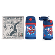 蜘蛛俠 - 日本 SpiderMan 手巾 + 美國 Thermos 不鏽鋼真空兒童保溫吸管水壺