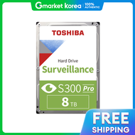 Toshiba | Toshiba S300 Pro 8Tb Cctv Security Hdd 7200Rpm Cmr 512Mb Hard Disk