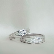 cincin kawin / cincin nikah / cincin pernikahan berlian DRF00388/387