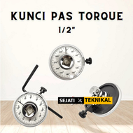 Kunci Pas Torque Adjustable Wrench 1/2 Angle Gauge Hand Tool