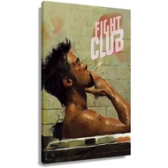 Edward Norton Brad Pitt Fight Club Movie Poster Wall Decor Painting For Living Room Pictures For Kit