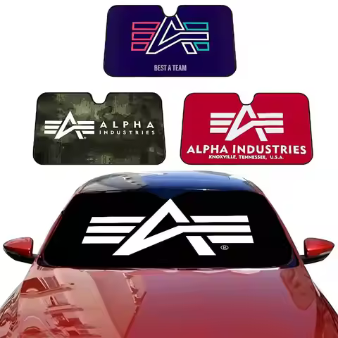 Alpha La Industries Car Sunshade Shield Windshield Window Sun Blocker Cover Interior Protection For 