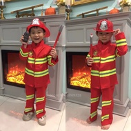 §≈ Fireman Sam Halloween Christmas Cosplay Costumes For Girls Boy Carnival Party Fancy Suit Kid