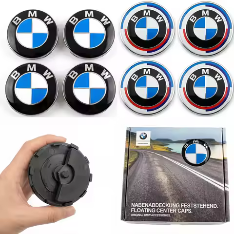56/68mm Floating Wheel Center Caps for BMW E90 E91 E92 E93 F30 F10 F11 F04 E84 E83 F25 E70 F15 E72 F