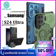 Nillkin เคสตั้งกล้องแบบแข็งสำหรับ S24 Ultra Samsung Galaxyอุปกรณ์เสริมเกราะป้องกันการตกแบบพิเศษเคสโท