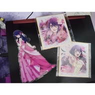 Ai Hoshino Anime Merch Set – Acrylic Stand (Missing Base) + 2 Art Boards，我推的孩子星野爱set