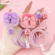 Bowknot Wave Gradient Charger Case Compatible with Apple 18-20W Charger