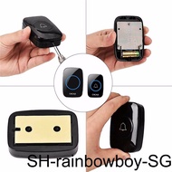 1/2 Wireless Door Bell IP44 Waterproof Smart Doorbell US and with Receiver