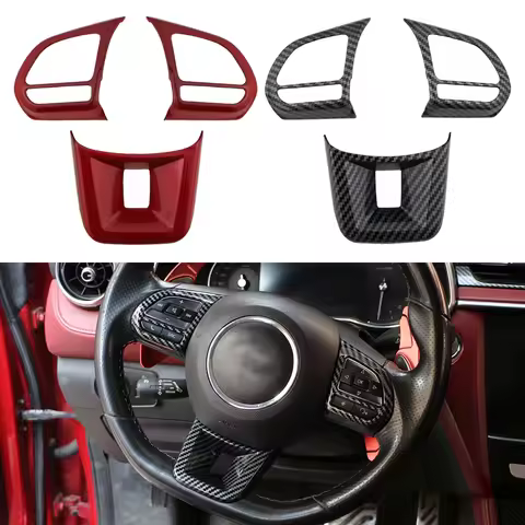For MG 5 SW EV 2020-2026 MG6 2017-2025 MG ZS 2017-2024 Steering Wheel Panel Sticker Trim Decoration 
