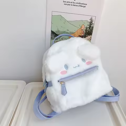 2025 Sanrio Melody Kindergarten Schoolbag, Cinnamoroll, Kuromi, Leather Backpack, Pochacco Hello Kit