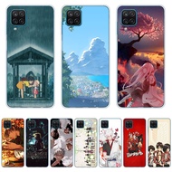 B12-Japanese Anime theme Case TPU Soft Silicon Protecitve Shell Phone Cover casing For Samsung Galaxy a12/a12s/a22/m12/m22