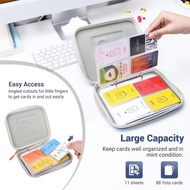 Hard Shell Yoto Card Case EVA Card Storage Bag Holder for Holding 88 × Business Cards /Credit Cards/