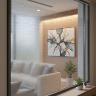 Static Cling One-Way Mirror Window Film, UV & Heat Blocking, Glue-Free Privacy Sunshade for Home/Off