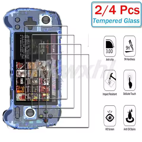 2-4PCS 9H HD Tempered Glass For ANBERNIC RG557 RG556 ON ANBERNICRG557 ANBERNICRG556 Retro Handheld S
