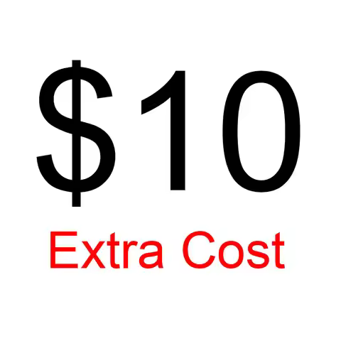 10 USD Supplementary Order Fees for Order of Customized Glasses, Prescription lenses, and Glasses Ac