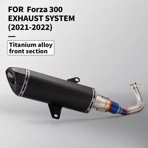 For Forza300 Forza 300 2021-2022 Full System Motorcycle Exhaust Manifold Blue Connect Muffler With D